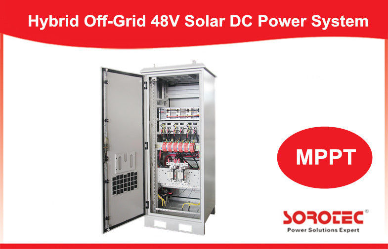 220VAC 48V DC Power Supply Hybrid Off Grid Solar Power System with MPPT Solar Controller,Remote Monitoring