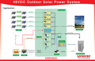 2000W / 3000W 48V Solar DC Power System 0 - 100 % RH Humiduty For Power Plant